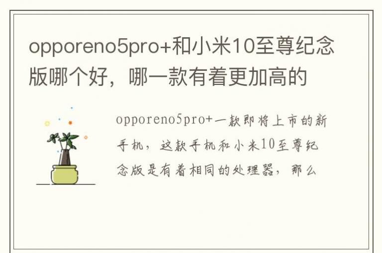 opporeno5pro+��С��10���������ĸ��ã���һ�����Ÿ��Ӹߵ��Լ۱�