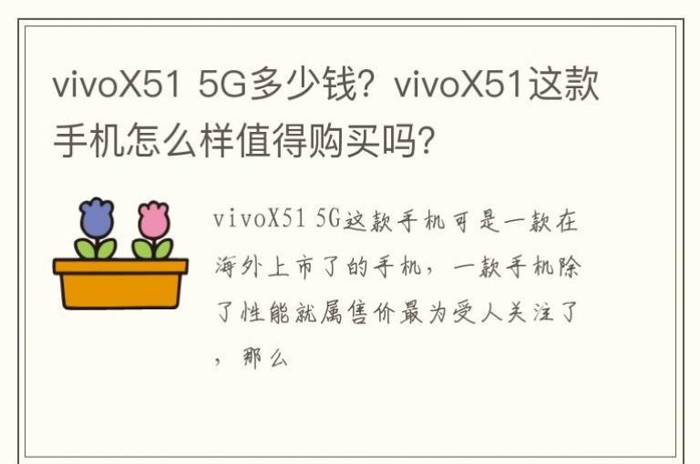 vivoX51 5G����Ǯ��vivoX51����ֻ���ô��ֵ�ù�����