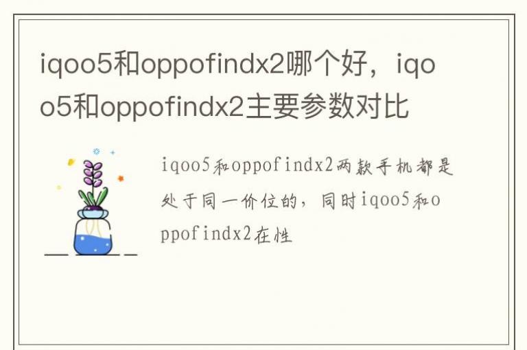 iqoo5��oppofindx2�ĸ��ã�iqoo5��oppofindx2��Ҫ�����Ա�