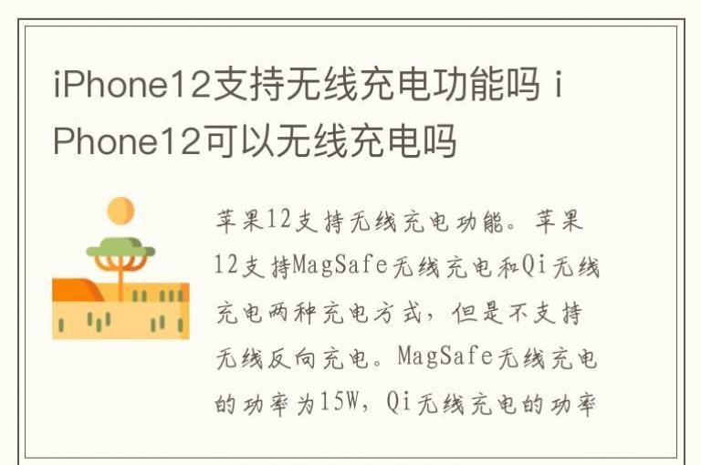 iPhone12֧�����߳�繦���� iPhone12�������߳����